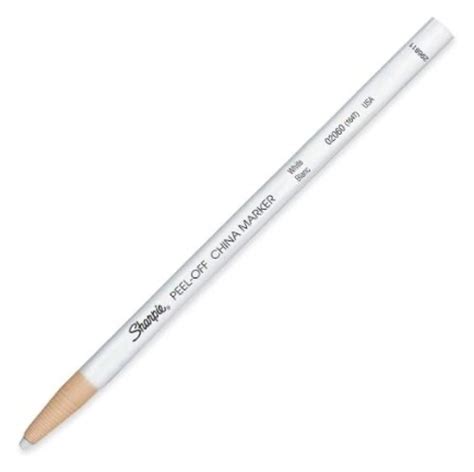 sanford peel-off china marker white blanc 02060